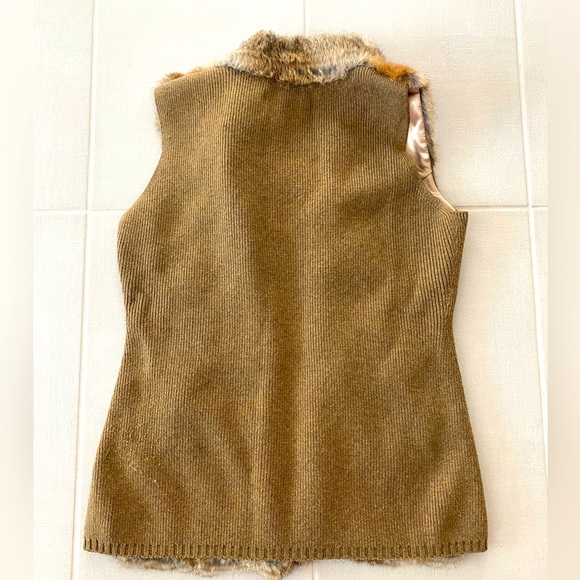 100% Authentic Rabbit fur vest size M - Picture 3 of 6